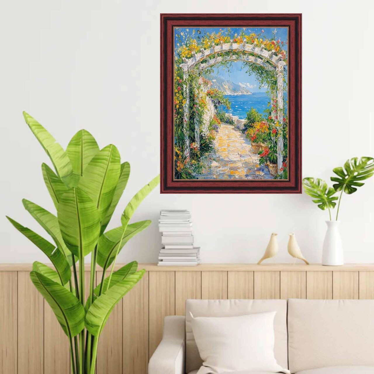 Certificate Gloss Cherry Wood Gold Lip 12x24 Picture Frame